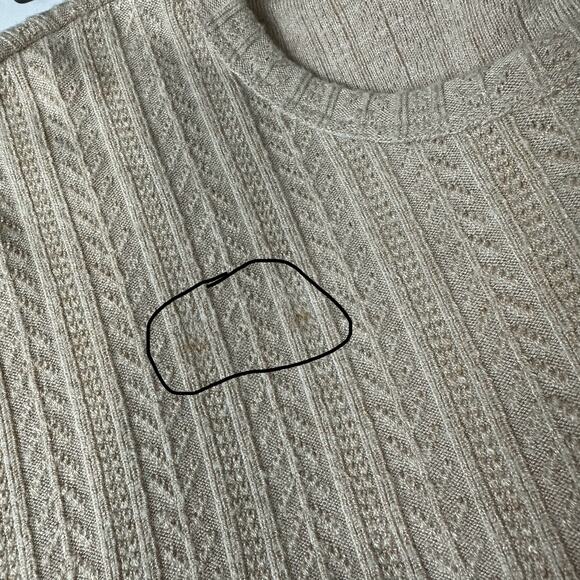 Tommy Bahama Tan Girls Side Lace Up Signature Embroidery Pullover Sweater Sz 14 - Picture 14 of 16